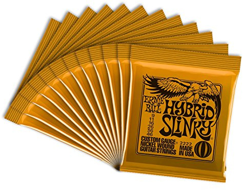 Ernie Ball LS6447 Jeu de cordes pour Guitare électrique 9-46 (boîte de 12 jeux)