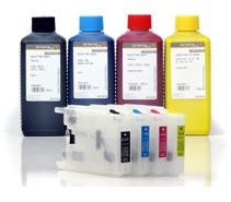 Octopus Fill In Patronen kompatibel für Brother LC-1220, LC-1240, LC-1280, DCP-J 525 W, MFC-J 625 DW, MFC-J 835 DW, MFC-J 6710 DW incl. 4x250ml Fluids-Tinte, Non-OEM