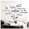 Grandora Wandtattoo Kaffee Coffee Kaffeetasse I türkis I Küche Esszimmer selbstklebend Aufkleber Kaffeebohnen Wandaufkleber Wandsticker 1075W