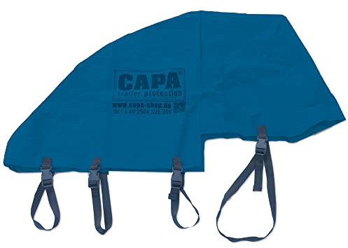 Deichselschutz blau CAPA Deichselschutz für PKW Anhängerkupplung und Stützrad Deichsel Schutzhülle Abdeckung Abdeckplane in blau