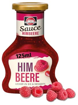Schwartau Dessert Sauce Himbeere | Für Eis & Desserts | 125 ml