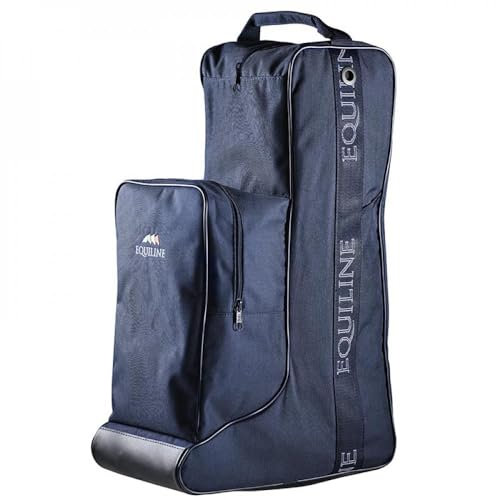 Equiline Stiefeltasche und Kappe aus wasserabweisendem Polyester, Schwarz (006)