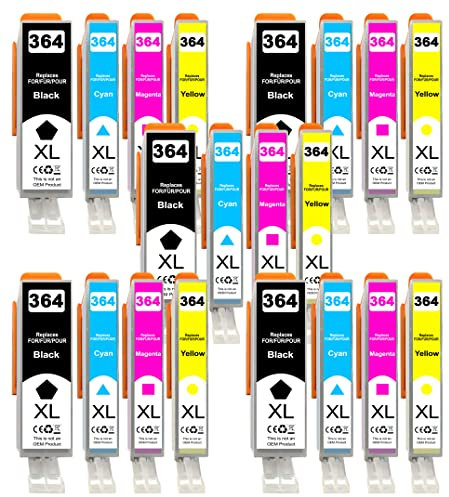 20er Multipack Druckerpatronen kompatibel für HP 364XL 364 Patronen für HP Deskject 3520 3070A Photosmart 5510 5515 5520 5525 7510 7520 6510 6520 b110a b109a Officejet 4620 4622