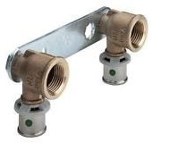 Viega Sanfix P-Montageeinheit verzinkt,Mod. 2124.2,16mm x 1/2 IG,Stichmaß 100mm