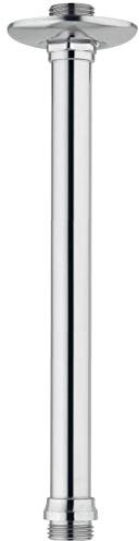 Daloual - Deckenarm 25cm für Regenduschen, Duschbrause. Deckenzulauf aus Messing verchromt für Kopfbrausen