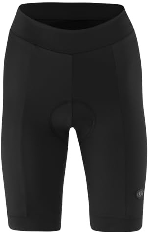 Gonso Essential Shorts Basic W, Short de vélo court pour femme, Collant de vélo avec peau de chamois Dry Up Air, Grande élasticité et ceinture confortable, Coupe moulante
