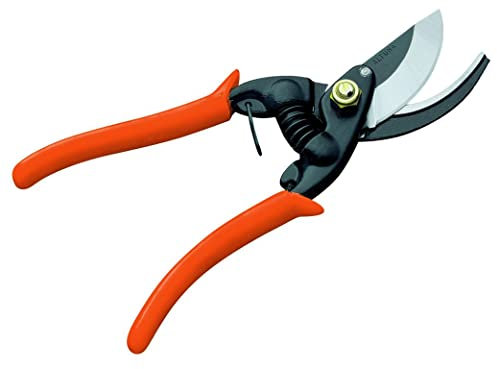 Tijera de Poda a Una Mano Pruning 0751-23 - Ajuste Manual - Corte Bypass para Trabajos de Precisión - Resistente y Muy Ligera - Tijera de Jardinería Fabricada en Acero Forjado - Altuna