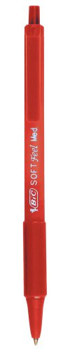 BIC Druckkugelschreiber BIC® SOFT Feel® clic Grip, 0,4 mm, rot