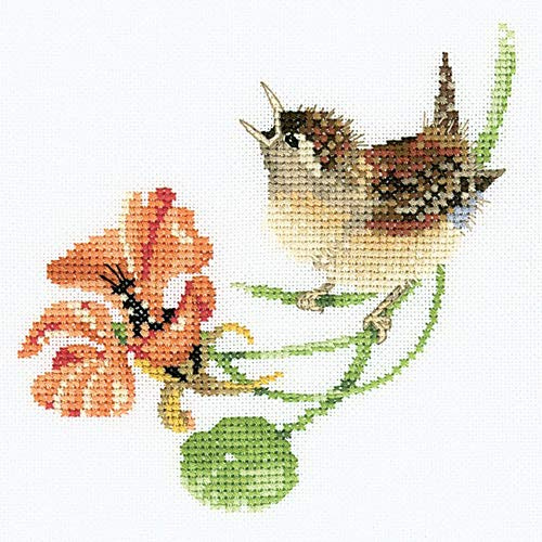 Simply Wren - 14 count Aida - Cross Stitch Kit