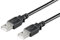 Ewent Cavo USB 2.0 Tipo A/Maschio a A/Maschio, Doppia Schermatura AWG 28 in Rame, velocità di Trasferimento Dati Fino a 480Mbit, 3m, Nero
