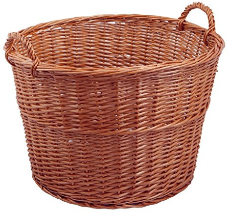 Backideen Gartenkorb rund, braun, Øo 55cm x Øu 44cm x H 35cm