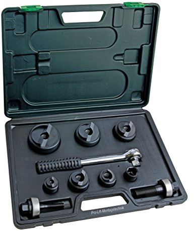 Pro-Lift-Montagetechnik Blechlocher Set mit Knarre, 22,5mm - 61,5mm, CC 6, 00241