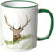 WANDKINGS Tasse, Motiv „Majestätischer Hirsch 2“ - GRÜN