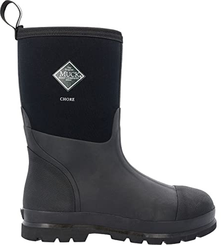 Muck Boots Unisex Chore Classic Mid Patterned Wellington Black