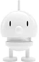 Hoptimist Bumble Wackelfigur & Glücksbringer, Skandinavische Deko Figuren für Wohnzimmer, Schreibtisch, Büro, Bürodeko & Lustige Kleine Geschenke, 4,5 x 5,8 x 7,6 cm, Small, Weiß