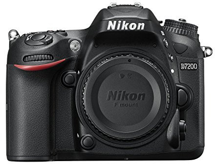 Nikon D7200 Digital SLR Camera Body (24.2 MP, Wi-Fi, NFC) 3.2-Inch LCD Screen black