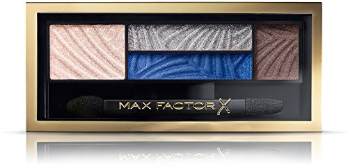 Max Factor Palette Smokey Eye Drama Kit, 4 Ombretti Iper Pigmentati Modulabili, 006 Azure Ailure