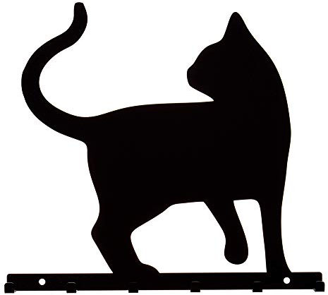 Bentatec Schlüsselbrett Katze schwarz