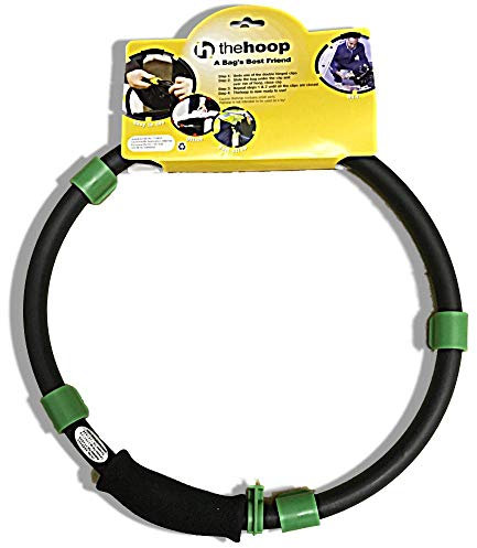 Black Handy Hoop Ring Sack Bin Refuse Garbage Bag Holder Plastic with Handle New
