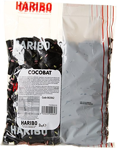 Haribo Bonbon Gélifié Cocobat Couleur 2 kg - Lot de 3