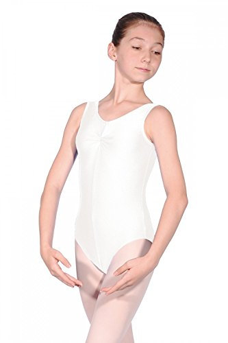 Roch Valley Sheree ärmelloses Ballett Trikot aus Lycra Weiß 11-13 Jahre 146-152cm (3A)