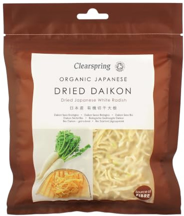 Clearspring Organic Dried Daikon - Dried Japanese White Radish