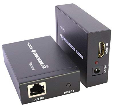 HDMI Extender Over Ethernet Lan RJ45 Cat5 Cat6 Single Net Cable Repeater