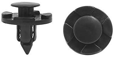 sourcing map 50 Stück Spreiznieten Plastik Nieten Befestigung Stoßfänger Clips für 8mm Loch