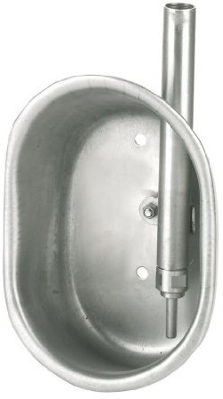 Kerbl Tränkebecken Edelstahl für Ferkel, 15 x 21 x 9 cm