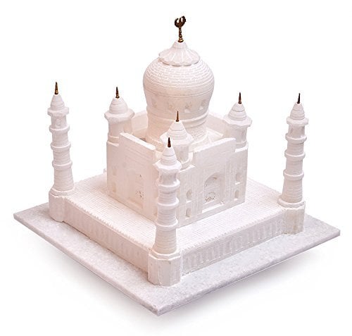Künstler Haat 15,2cm Zoll italienischem Marmor weiß TAJ MAHAL Replica für Decor Geschenk