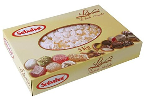 Sebahat Lokum Turkish Delight 5 kg. mit ROSEN-Aroma türkische Süßigkeit