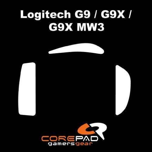 Corepad Mausfüße Skatez Pro 13 Ersatz Mausfüße kompatibel mit Logitech G9 / G9X / Logitech G9X MW3