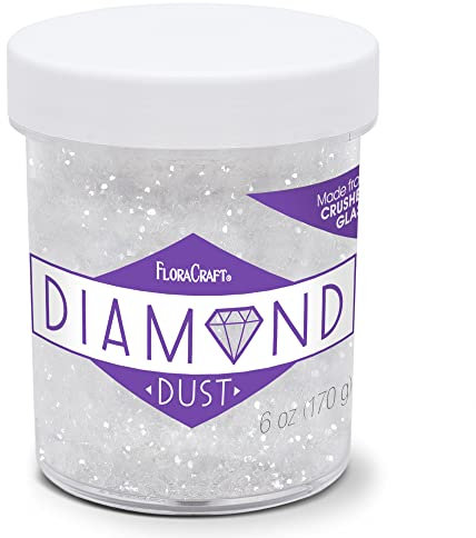 FloraCraft Diamond Dust Glitter 170 ml Klarglas