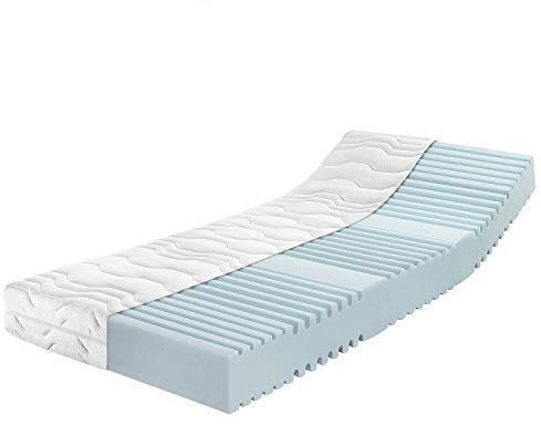 RAVENSBERGER Kaltschaummatratze Ortho-PUR | 90 x 220 cm | Höhe 18 cm | Härtegrad H3 | 7-Zonen | waschbarer Baumwoll-Doppeltuch-Bezug | Oeko-TEX® Standard 100 Zertifiziert | Made in Germany