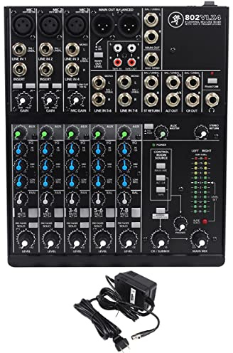 Mackie 802VLZ4, 8-channel Ultra Compact Mixer with High Quality Onyx Preamps