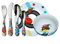WMF Disney Cars - Vajilla para niños 6 piezas, incluye plato, cuenco y cubertería (tenedor, cuchillo de mesa, cuchara y cuchara pequeña) (WMF Kids infantil)