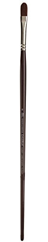 Winsor & Newton 5732008 Galeria Acrylpinsel, aus Synthetikfasern, ideale Kontrolle für dickere Farbaufträge, langer Stiel, Filbertpinsel Nr.8, 10mm
