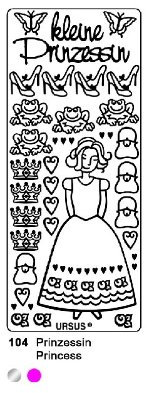 KREATIV STICKER 10x23CM, MOTIV 104, 1ST. SILBER
