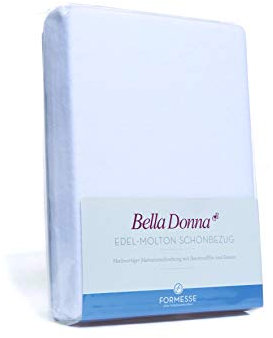 Formesse Bella Donna Edel-Molton Spannbetttuch Weiss 90x190 - 100x220