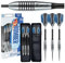 Harrows Bomber Darts-Set mit 85% Wolframstahlspitze, 21 g, 23 g, 25 g und 27 g – inklusive hochwertiger Schäfte, aerodynamischer Flights und Reiseetui