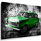 Trabant Grün Kunstdruck Leinwandbild 100x70cm / Leinwandbild fertig auf Keilrahmen - Kunstdrucke, Nr.35677661182 Leinwandbilder,Bilder, Poster, Gemälde, Pop Art Deko Kunst Bilder