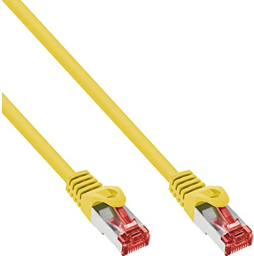 InLine 76915Y Patchkabel, S/FTP (PiMf), Cat.6, 250MHz, halogenfrei, Kupfer, gelb, 15m