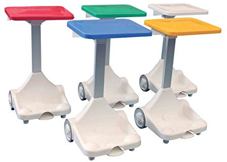 Chabrias Ltd Red Lid & Other Recycling Logo Mobile Free Standing Foot Pedal Bin Bag Garbage Holder, Schools, Office, Medical, School, Waste & Recycling, Hands Free, Waste Sorting
