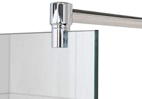 JUSTSWAGDDEEFF Stabilisierungsstange für Duschen, Stabilisator Duschwand, Stabilisationsstange Glas-Wand (100cm, Chrom)