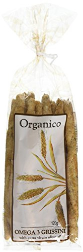 ORGANICO Organic Omega 3 Grissini 120g (PACK OF 8)