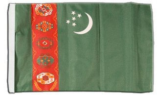 Flaggenfritze Flagge Turkmenistan - 30 x 45 cm