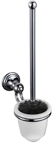 HACEKA allure Toilettenbürstenhalter, verchromt, weißes Porzellan, 1126184
