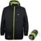 Trespass Mixte Qikpac Jacket Vestes coupe pluie, Noir, L