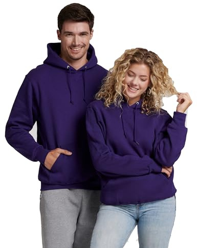 Russell Athletic Men's Dri-Power Fleece Pullover Hood, Purple, Small