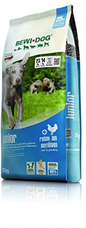 BEWI DOG Junior [25 kg] Hundefutter | Trockenfutter für junge Hunde ab 4. Monat | ohne Weizen & Soja | 80% tierisches Eiweiß